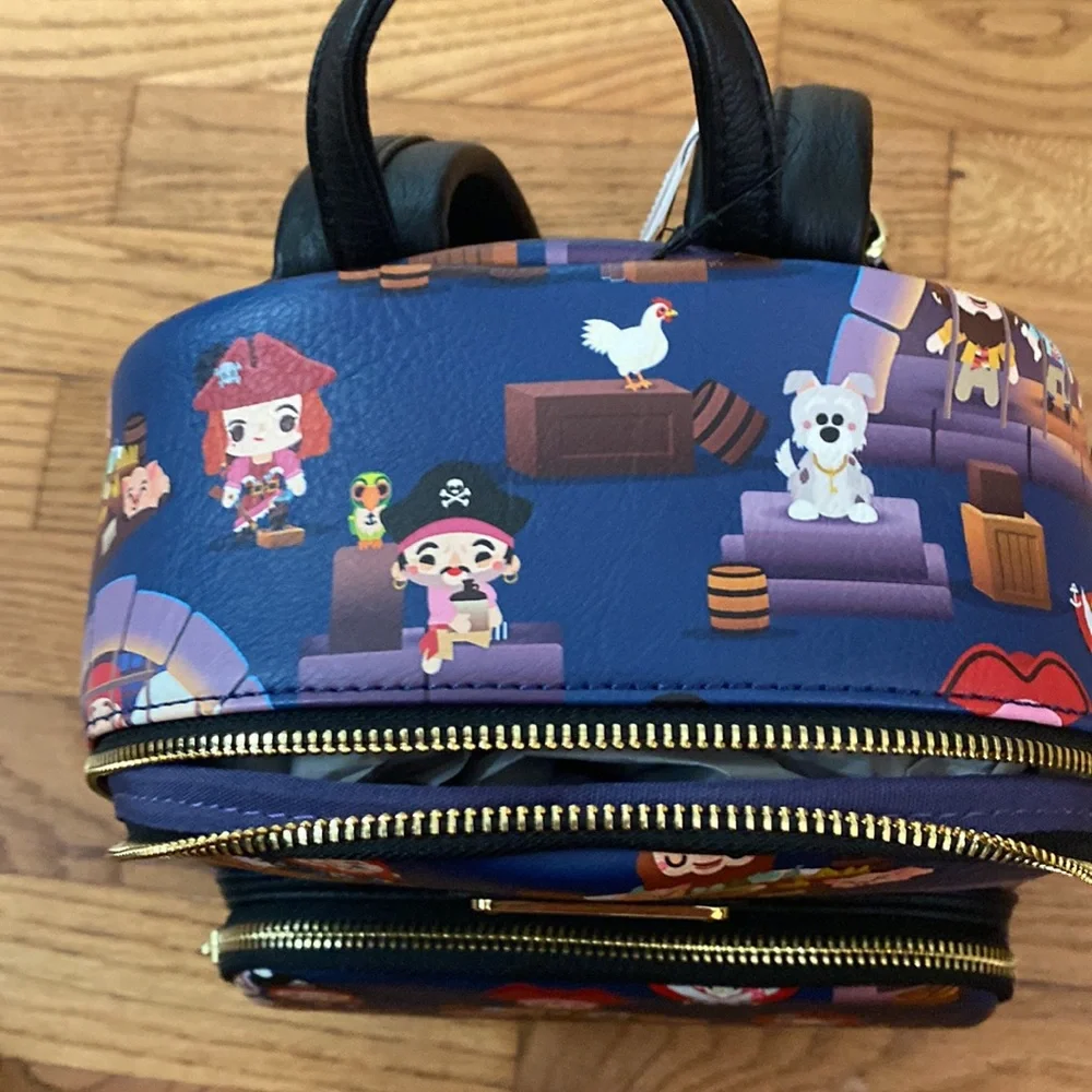 Loungefly Disney Pirates of the Caribbean backpack  Disney parks NWT Disneyland - Picture 6 of 7